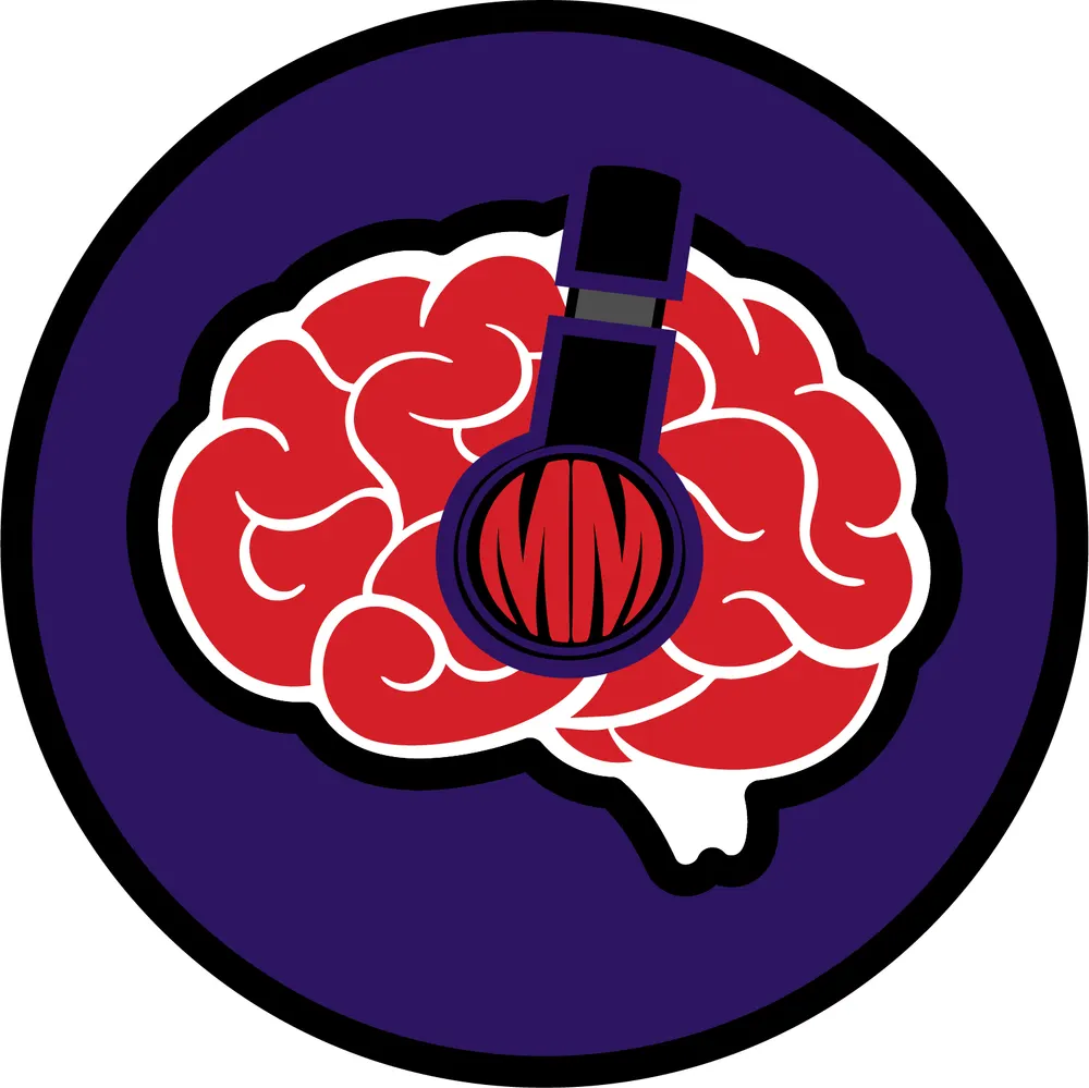The Mastamind mark centered in a navy-purple circle with a black border